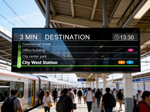 Train Station Display Solution