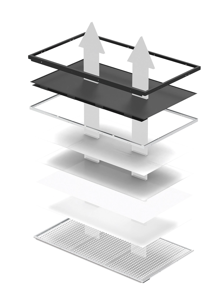 Sunlight readable display optical bonding process — OCR/OCA lamination eliminates air gap between LCD and cover glass