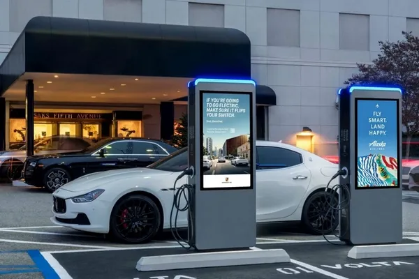 EV Charging Station Display