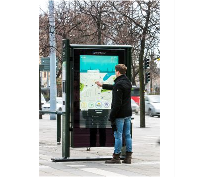 Outdoor Touch LCD Digital Signage Screen