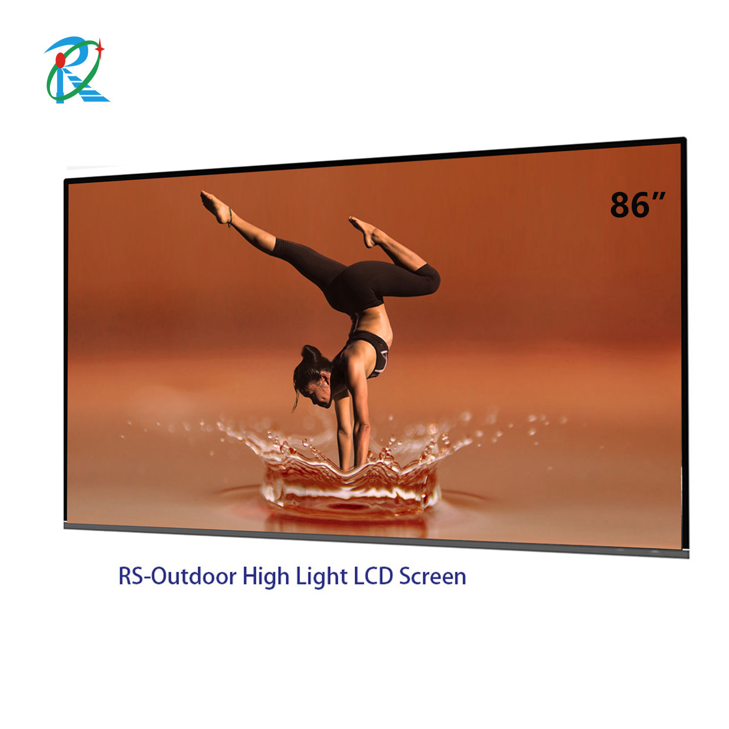 86inch UHD 4K outdoor signage lcd open frame screen 