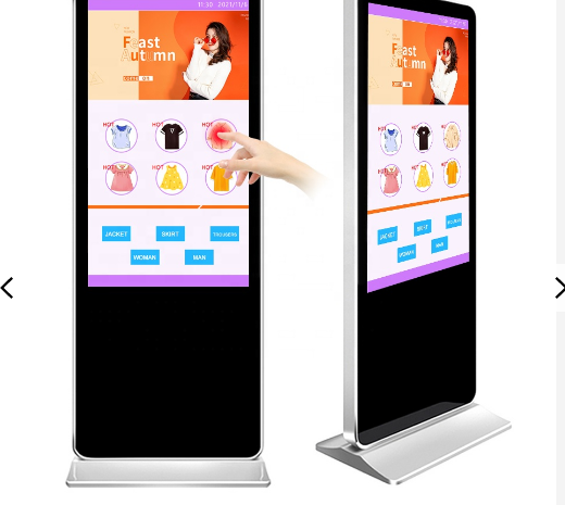 55 inch touch screen floor standing display 