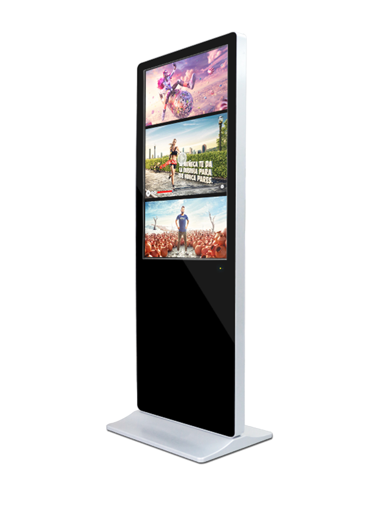 65 Inch Interactive windows Android Free Standing digital display