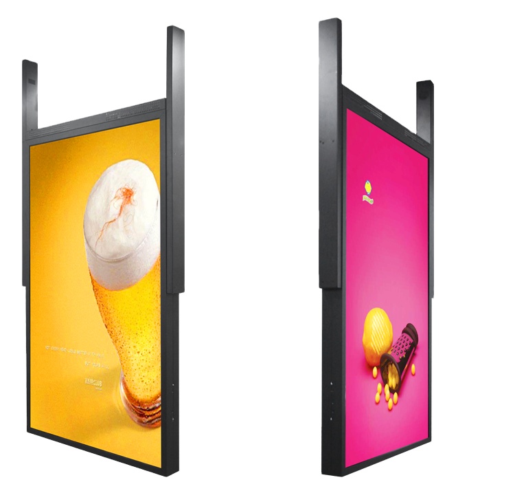 49 inch dual sided advertising window facing display 