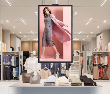 Digital signage window display advertising