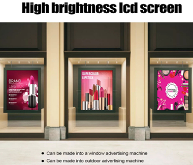 Digital Window Facing Signage Display