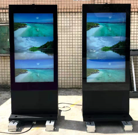 65 inch outdoor IP65 free standing LCD display