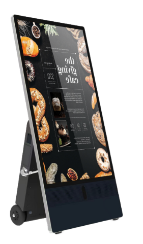 43 inch Outdoor Battery powered digital LCD display A-Frame board