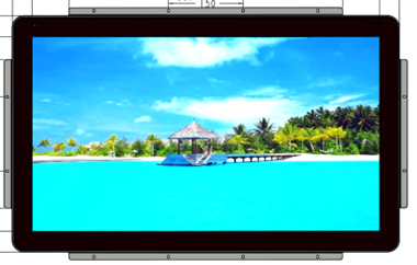 High Tni 32 inch open frame sunlight readable tft LCD