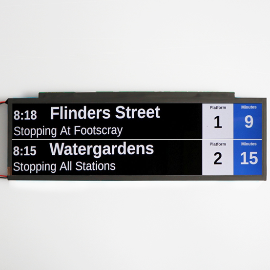 14.1 inch high brightness stretch LCD panel for passenger information