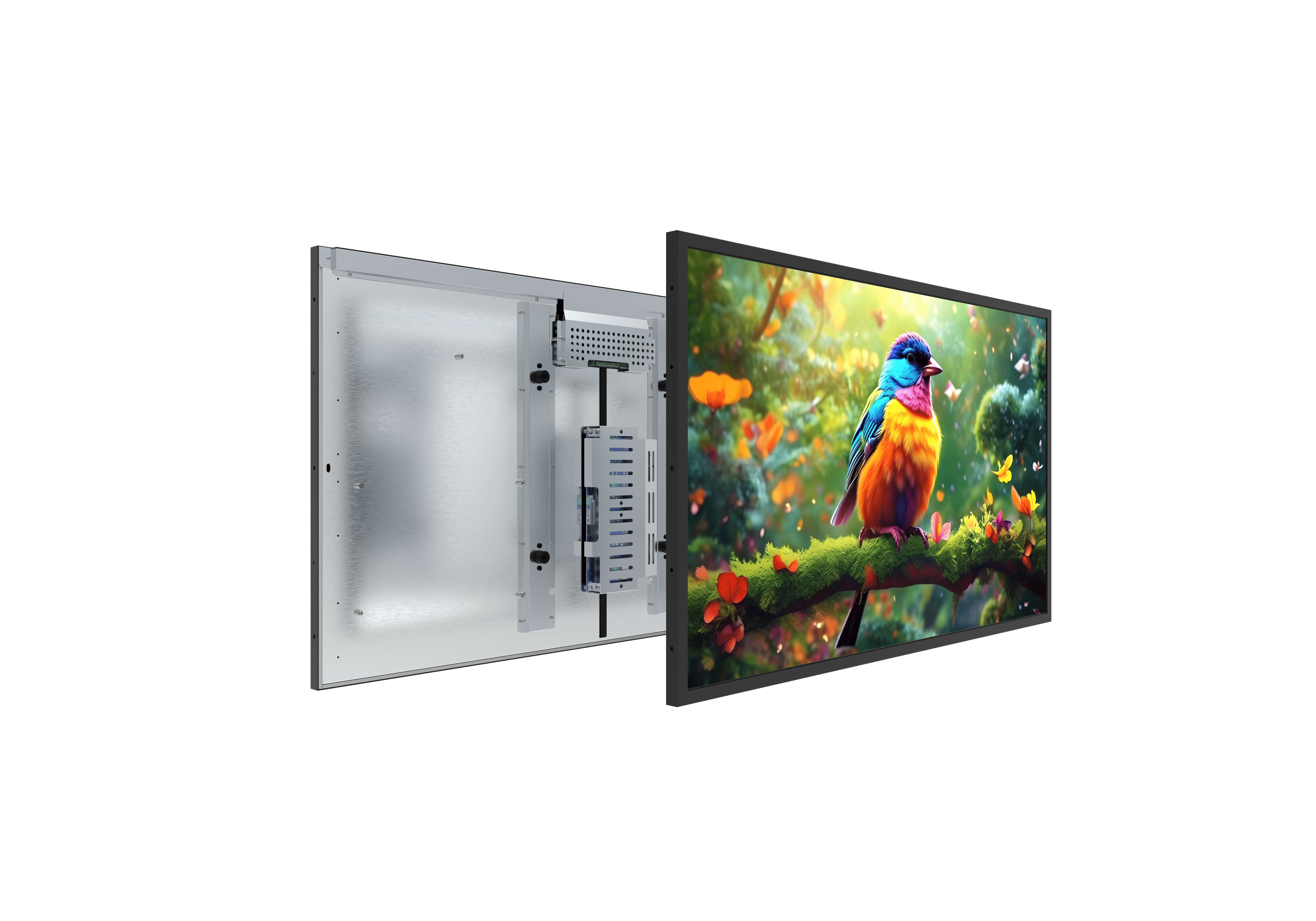 32 inch industrial high brightness LCD panel with thin bezel