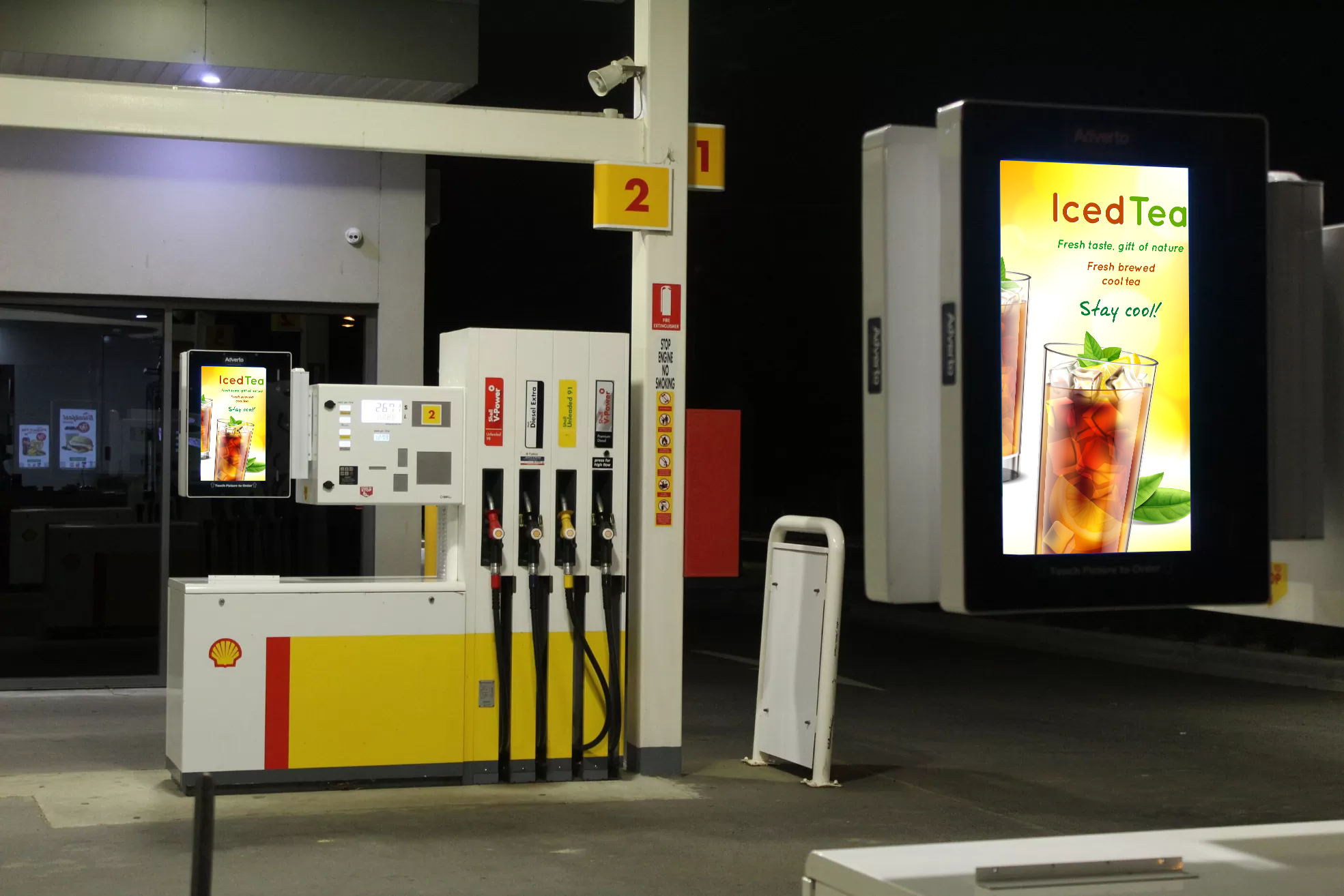 21.5 inch high brightness industrial LCD open frame monitor for gas station