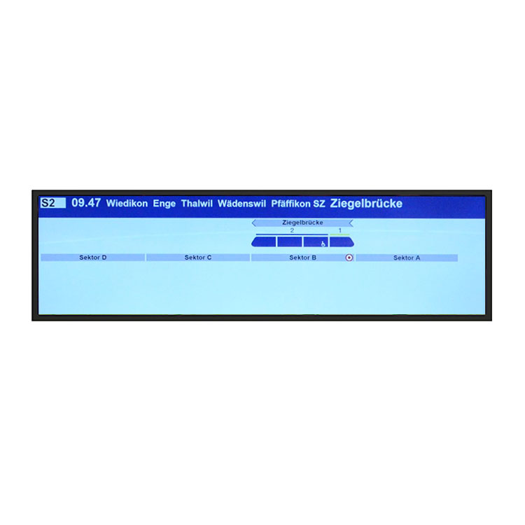 43inch Stretched TFT LCD panel for passenger information display 
