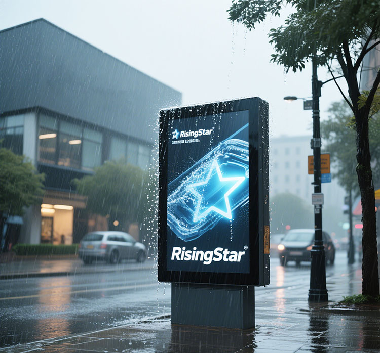65 Inch High Brightness Outdoor Waterproof LCD Monitor 