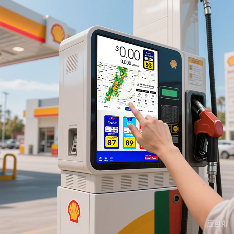 27 Inch Gas Station Touch Monitor