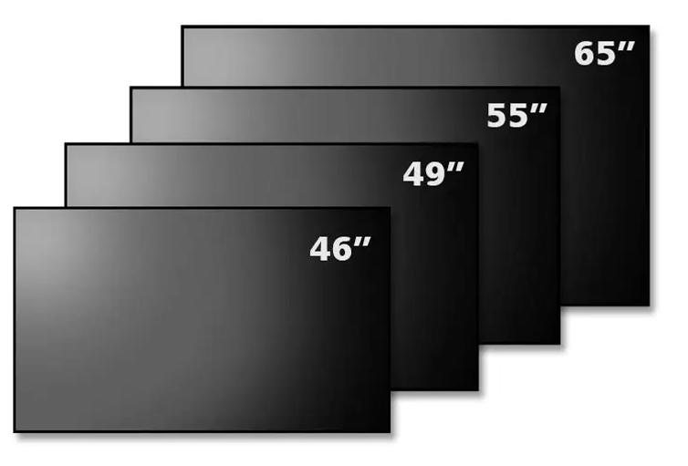 55 inch LCD video walls and digital signage