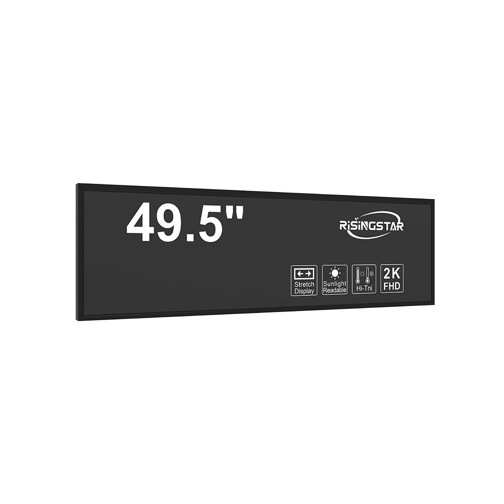 49.5 inch high brightness stretch LCD display for passenger information display