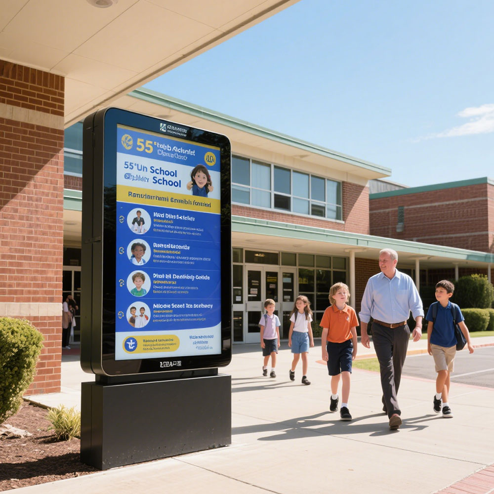 55 inch LCD video walls and digital signage
