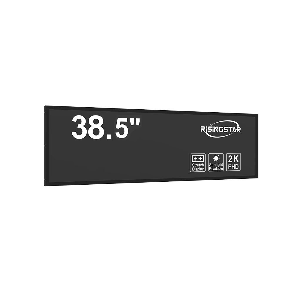 38.5 inch high brightness stretch LCD panel for passenger information 