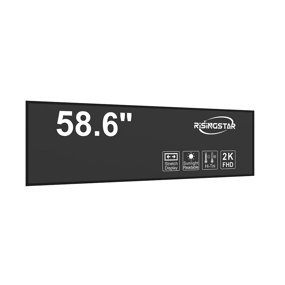 58.6 inch ultra wide stretch 700 nits brightness LCD display 