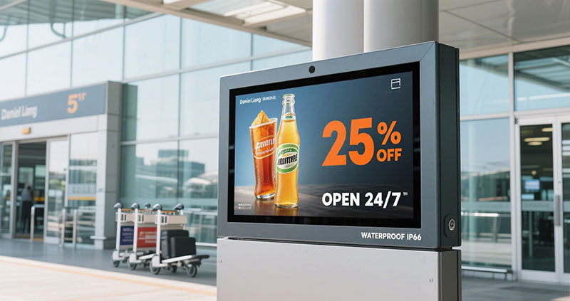 55 Inch Waterproof Digital Signage Display