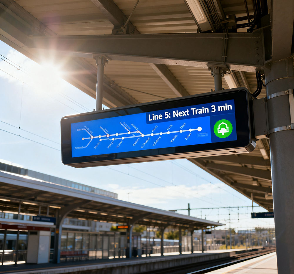 15.1 inch stretch LCD bar digital signage display 