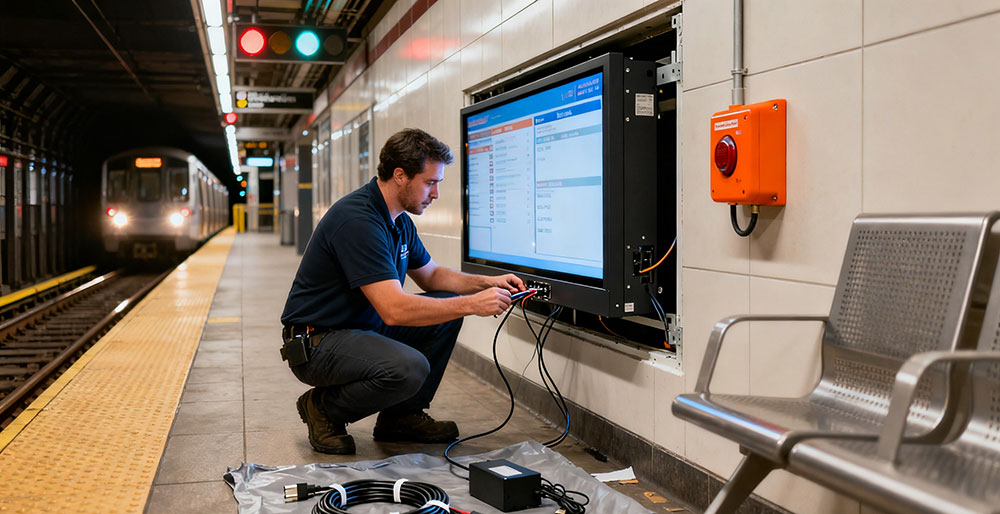 55 inch high brightness open frame TFT LCD monitor