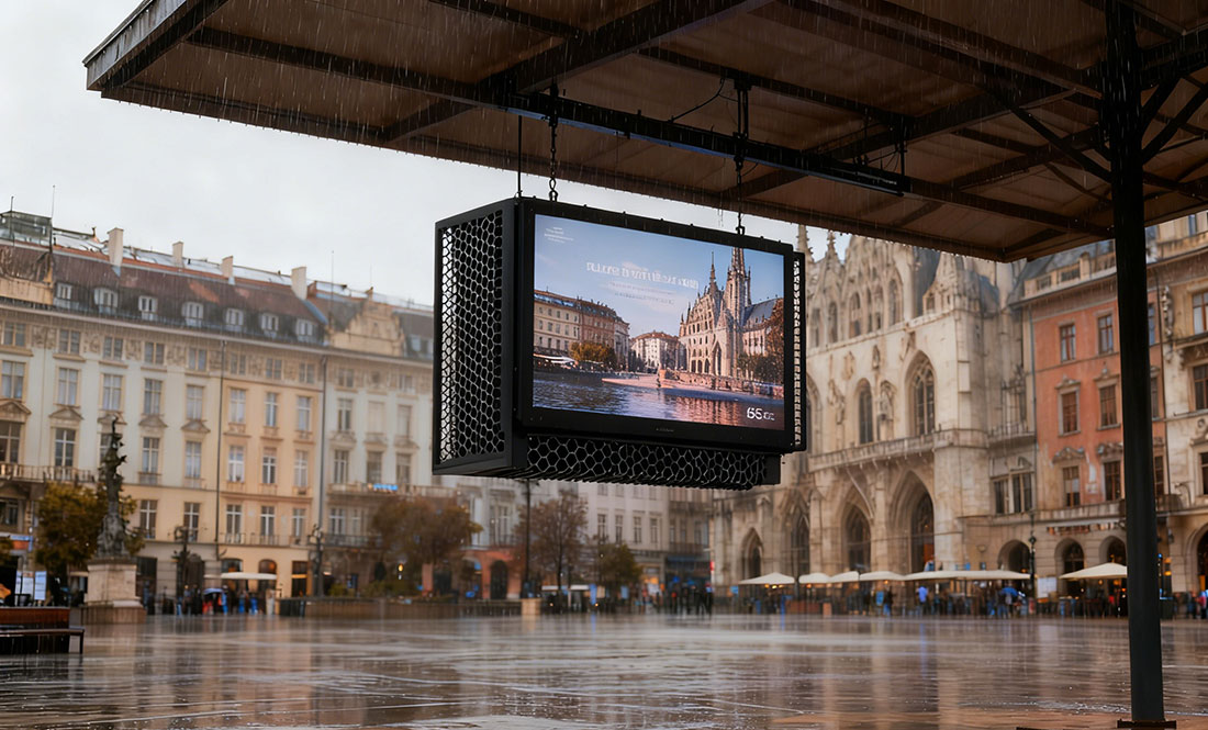 65" Outdoor Waterproof  Air Cooled LCD Display