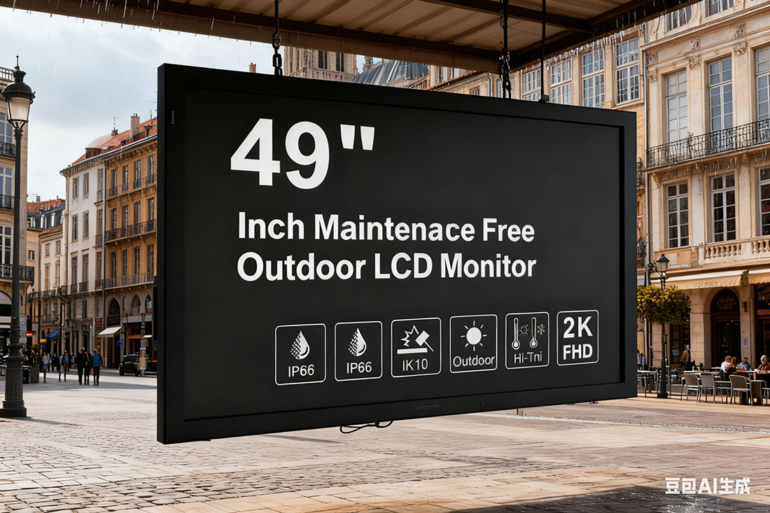 49 Inch Maintenance Free Outdoor LCD Monitor