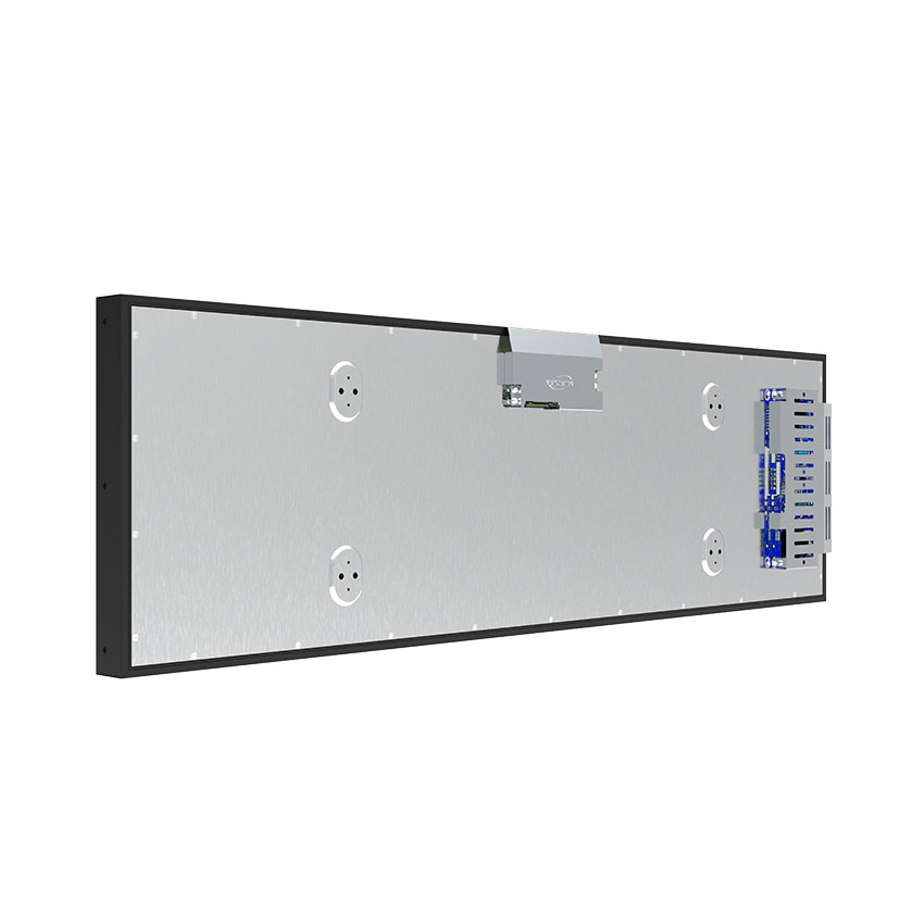 37" high brightness stretch LCD bar for passenger information display