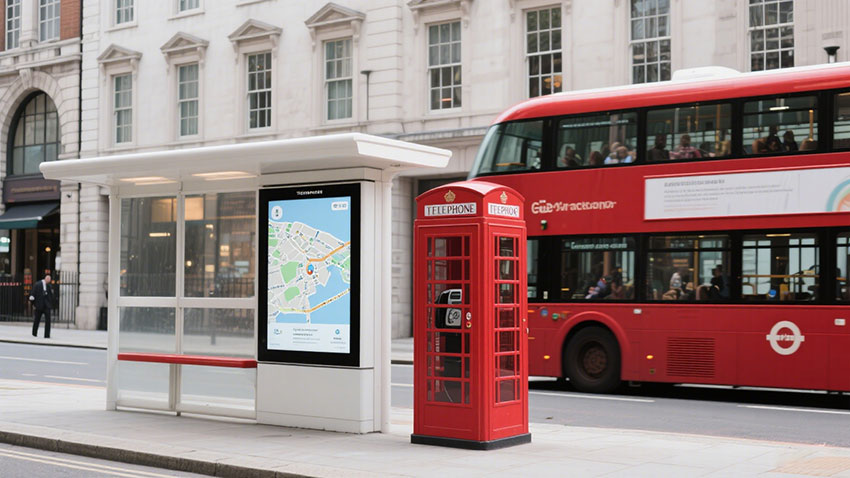 Passenger information display for buses