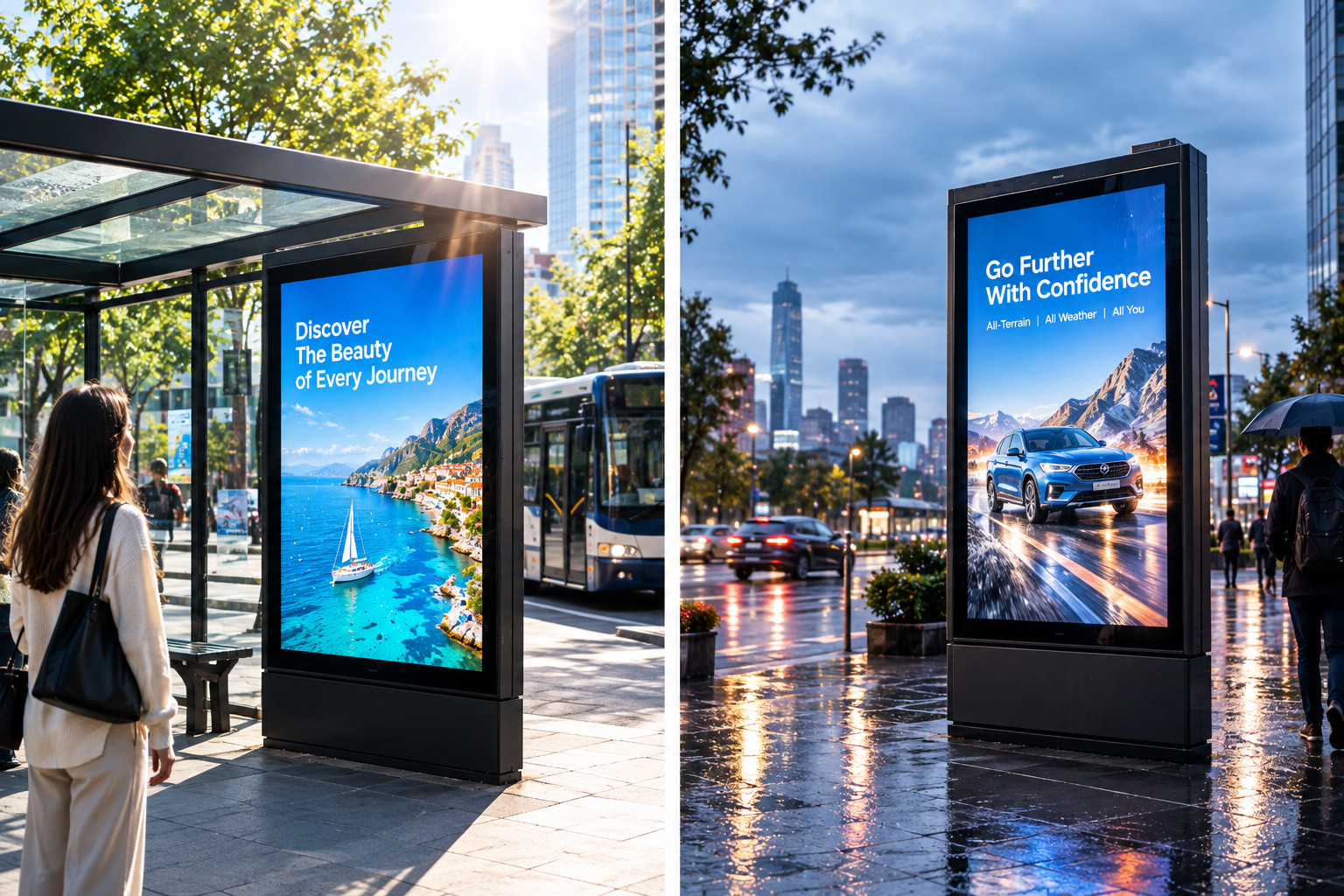 High-Brightness Outdoor LCD for DOOH: How Many Nits and What Else