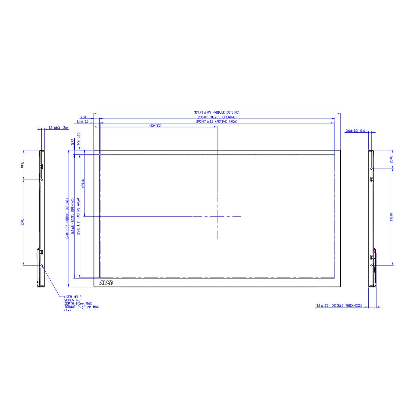 RS13.3HAN-GE10 13.3" 1000 Nits Sunlight Readable Panel
