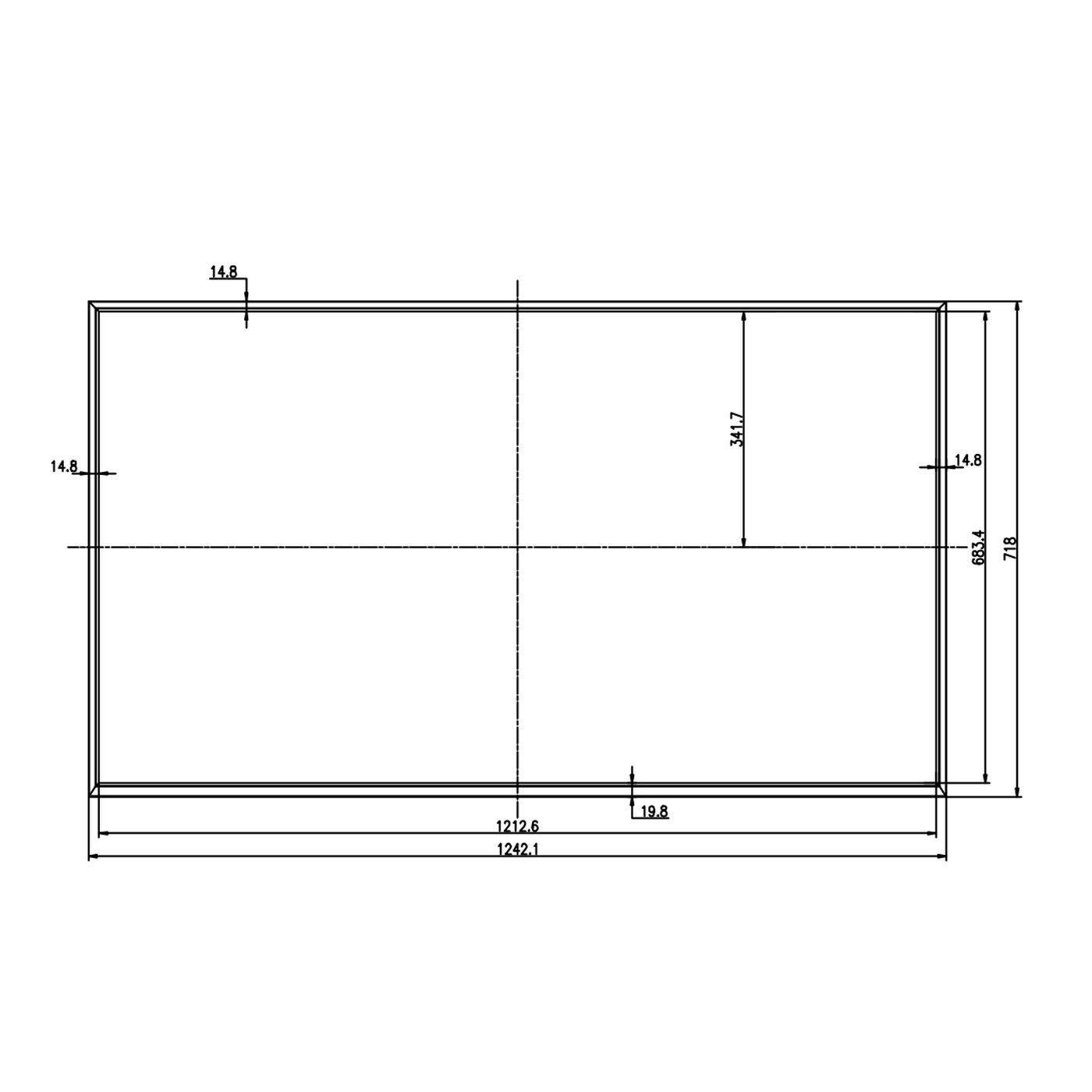 RS550FHB-GD20 55" 2000 Nits High Brightness Panel