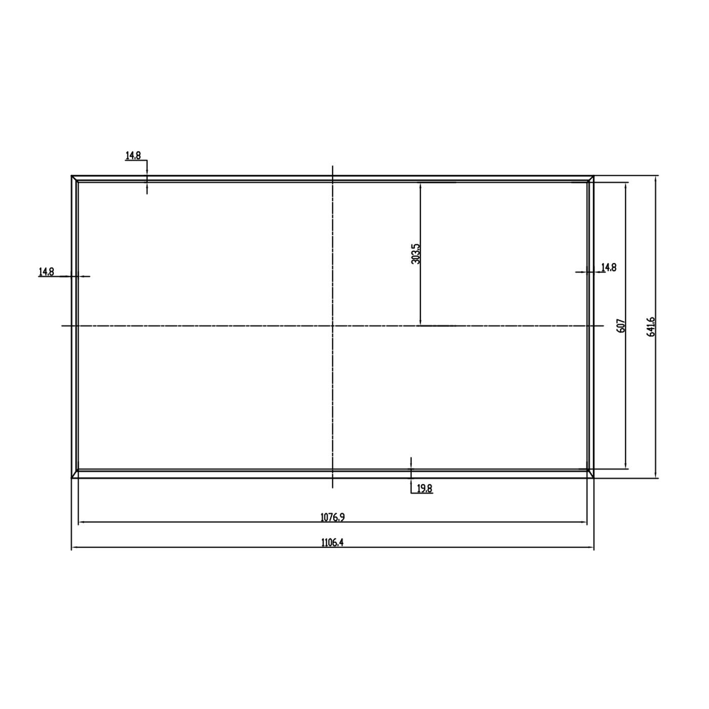 RS490EGY-ND20 49" 2000 Nits High Brightness Panel
