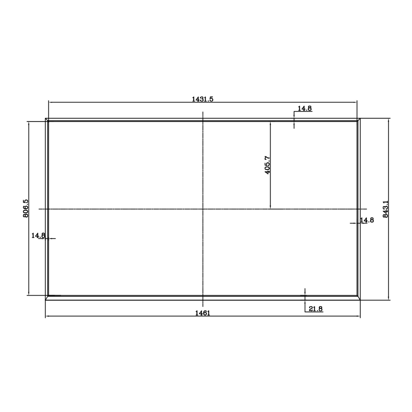 RS650EGY-GD20 65" 2000 Nits High Brightness Panel