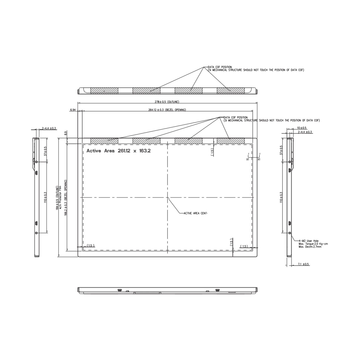 RS121ICE-GE10 12.1" 1000 Nits Sunlight Readable Panel