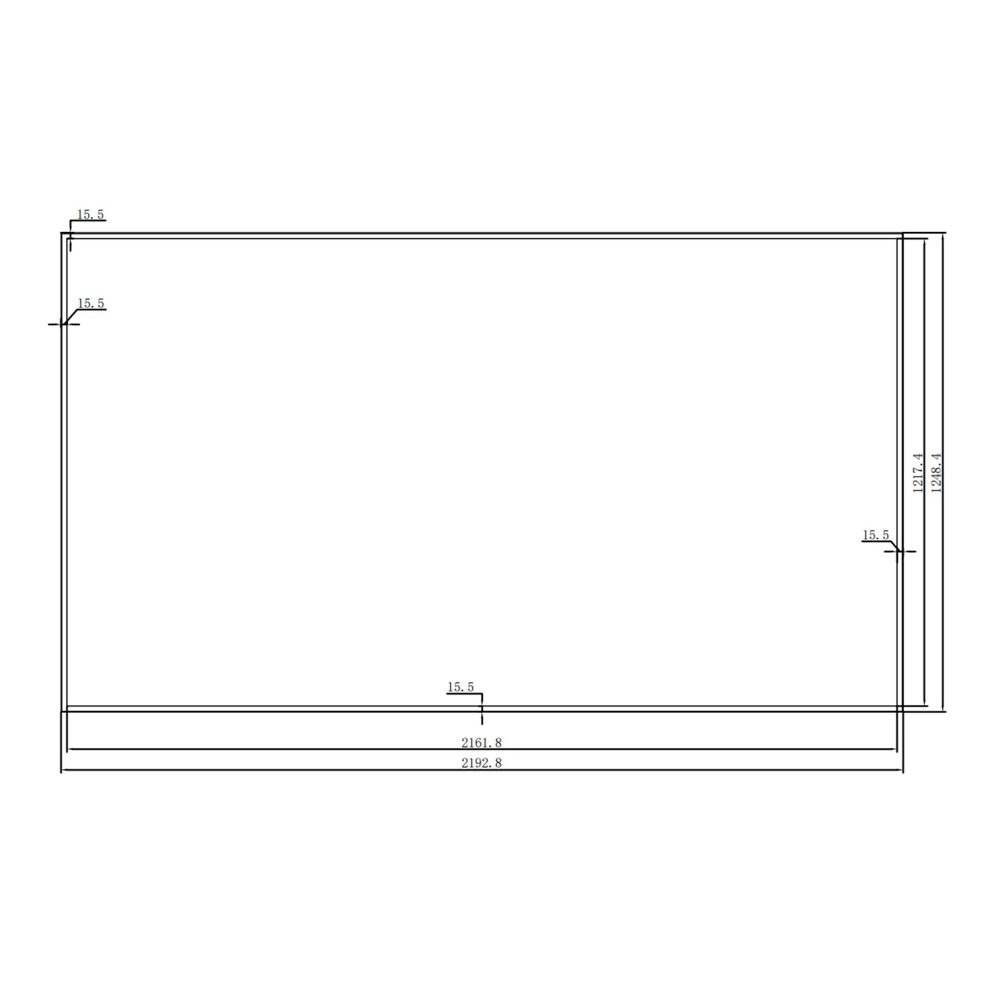 RS980DQY-ND10 98" 1000 Nits Sunlight Readable Panel