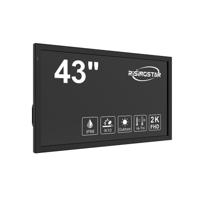 43 inch ultra thinner window facing display with 2500 nits brightness