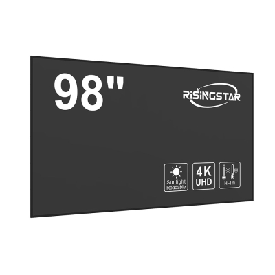 98 inch 3840x2160 Pixel 2500 nits UFHD outdoor advertising display lcd monitor
