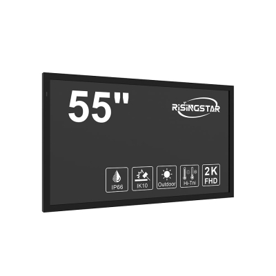 55 inch 3500 nits high brightnes window facing display