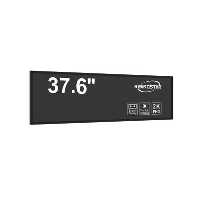 37.6 inch stretch TFT LCD digital signage for public transport station