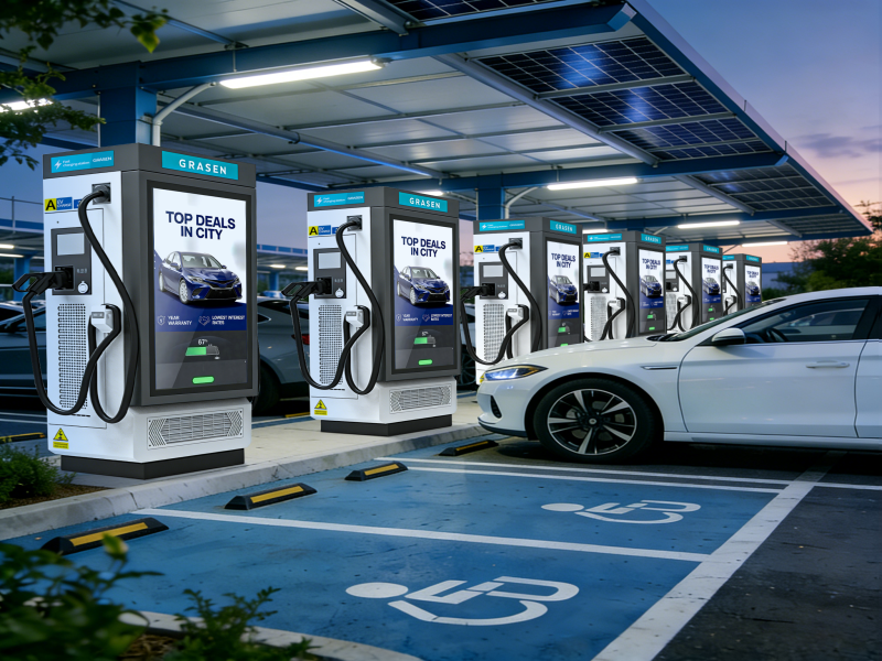 How to Choose a High-Brightness EV Charging Station Display for Outdoor Use