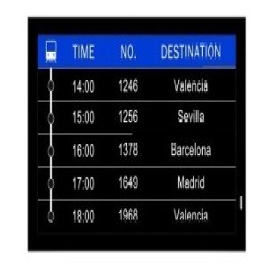 32 inch public transit display for railway and bus information