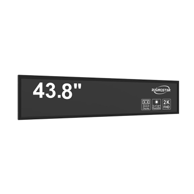 43.8" high brightness stretch LCD bar for passenger information display