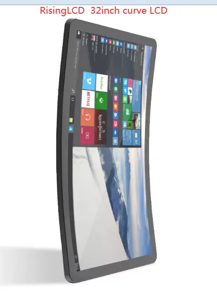curve 32 inch touched lcd panel for gaming monitor