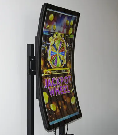r1500 curve 43 inch lcd display for usa casino gaming