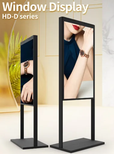 55” 4k uhd window digital signage display high brightness