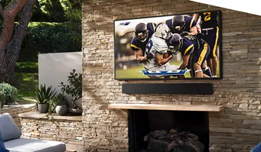 risinglcd 43 inch qled smart terrace outdoor tv monitor with risingstar panel