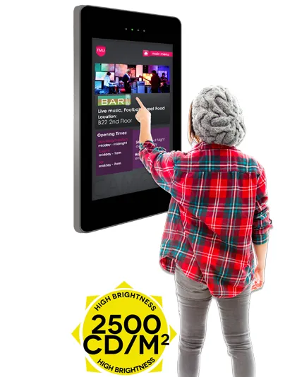 outdoor touch lcd digital signage screen